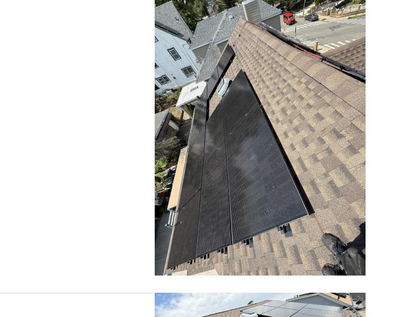 Completed Solar Roof Installation